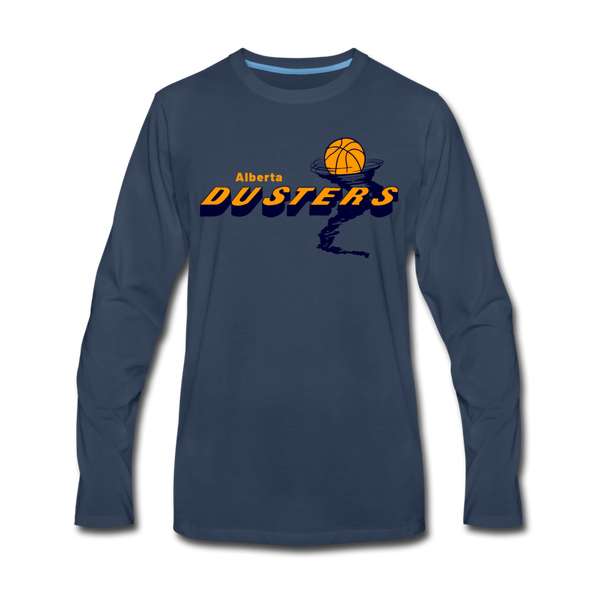 Alberta Dusters Long Sleeve T-Shirt - navy