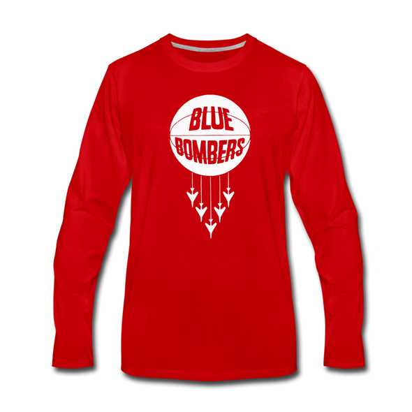 Wilmington Blue Bombers Long Sleeve T-Shirt - red