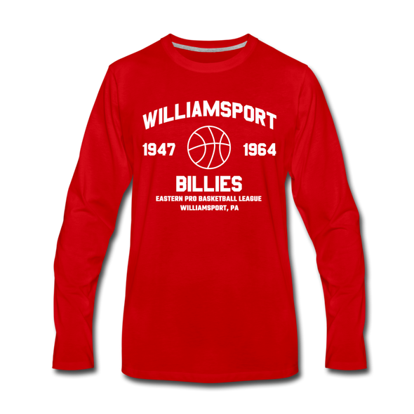 Williamsport Billies Long Sleeve T-Shirt - red