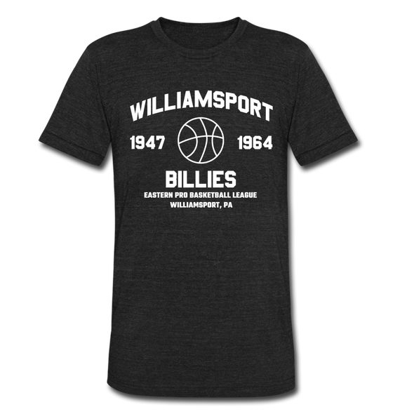 Williamsport Billies T-Shirt (Tri-Blend Super Light) - heather black