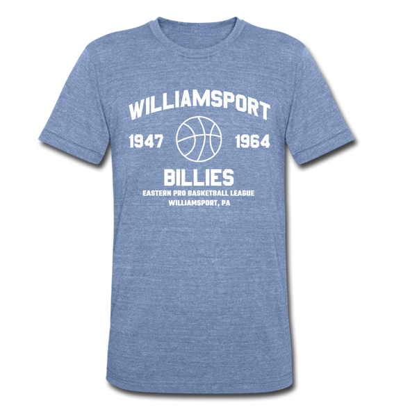 Williamsport Billies T-Shirt (Tri-Blend Super Light) - heather Blue