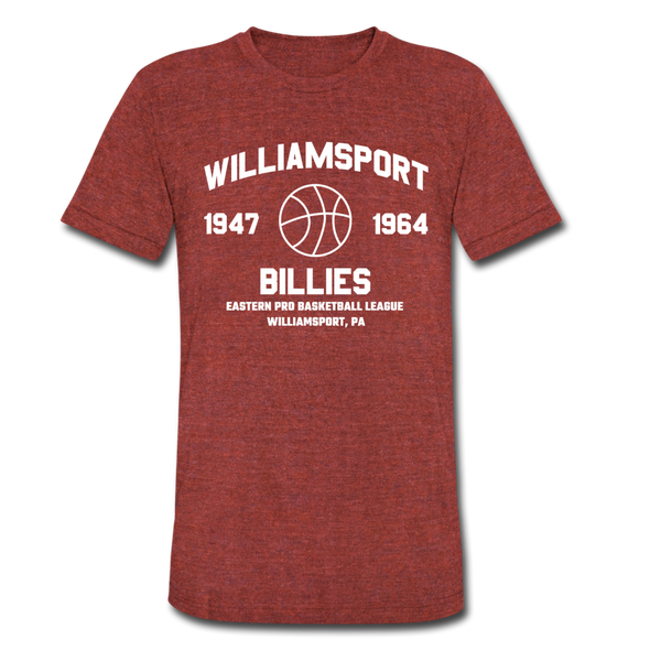 Williamsport Billies T-Shirt (Tri-Blend Super Light) - heather cranberry