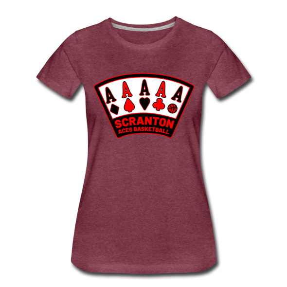 Scranton Aces Women’s T-Shirt - heather burgundy