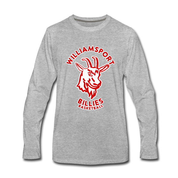 Williamsport Billies Long Sleeve T-Shirt - heather gray