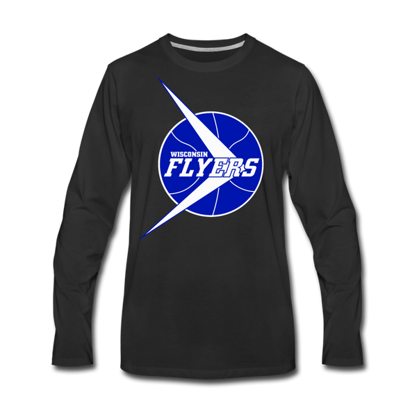 Wisconsin Flyers Long Sleeve T-Shirt - black