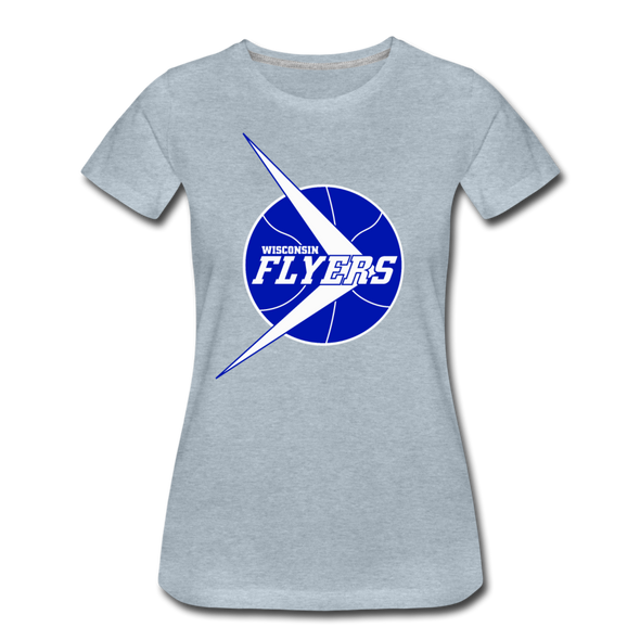 Wisconsin Flyers Women’s T-Shirt - heather ice blue
