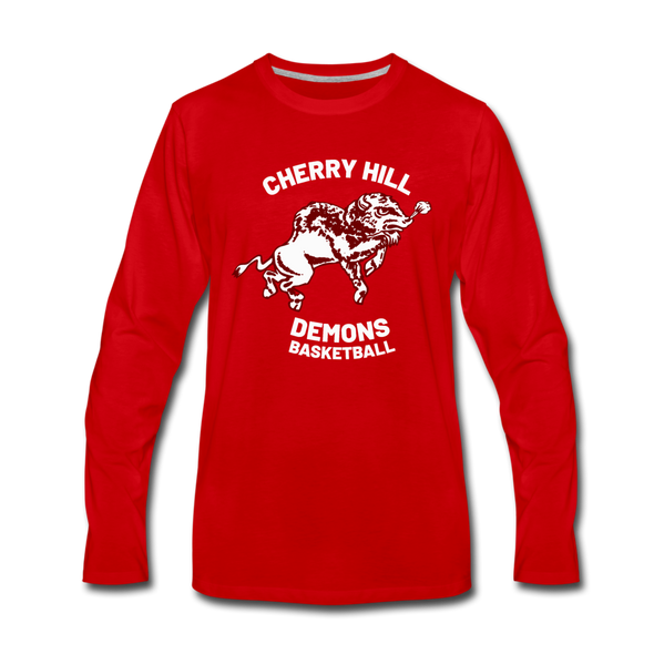 Cherry Hill Demons Long Sleeve T-Shirt - red