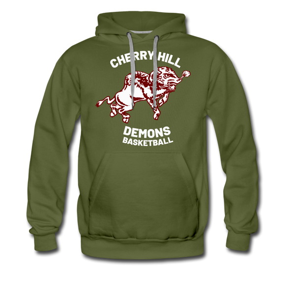 Cherry Hill Demons Hoodie (Premium) - olive green