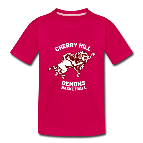 Cherry Hill Demons T-Shirt (Youth) - dark pink