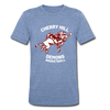 Cherry Hill Demons T-Shirt (Tri-Blend Super Light) - heather Blue