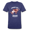 Cherry Hill Demons T-Shirt (Tri-Blend Super Light) - heather indigo