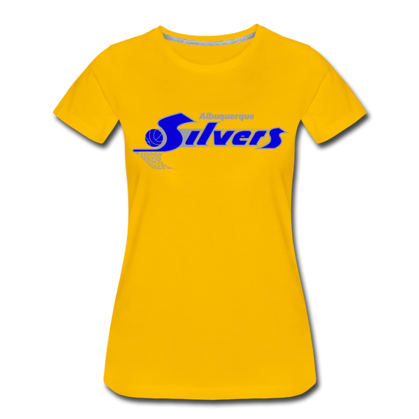 Albuquerque Silvers Women’s T-Shirt - sun yellow