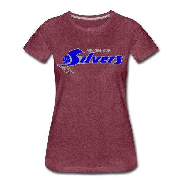 Albuquerque Silvers Women’s T-Shirt - heather burgundy