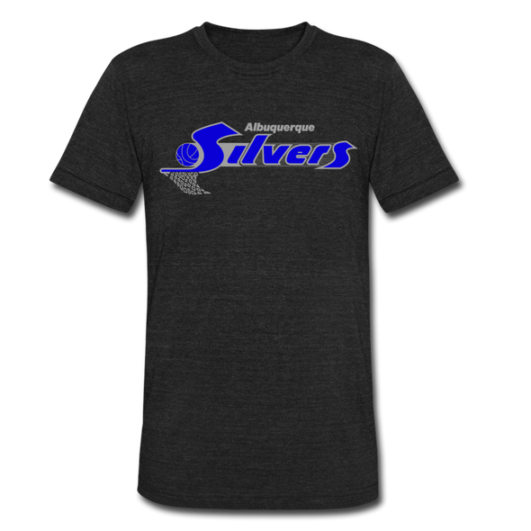 Albuquerque Silvers T-Shirt (Tri-Blend Super Light) - heather black