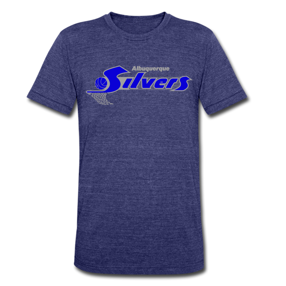 Albuquerque Silvers T-Shirt (Tri-Blend Super Light) - heather indigo
