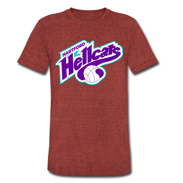 Hartford Hellcats T-Shirt (Tri-Blend Super Light) - heather cranberry