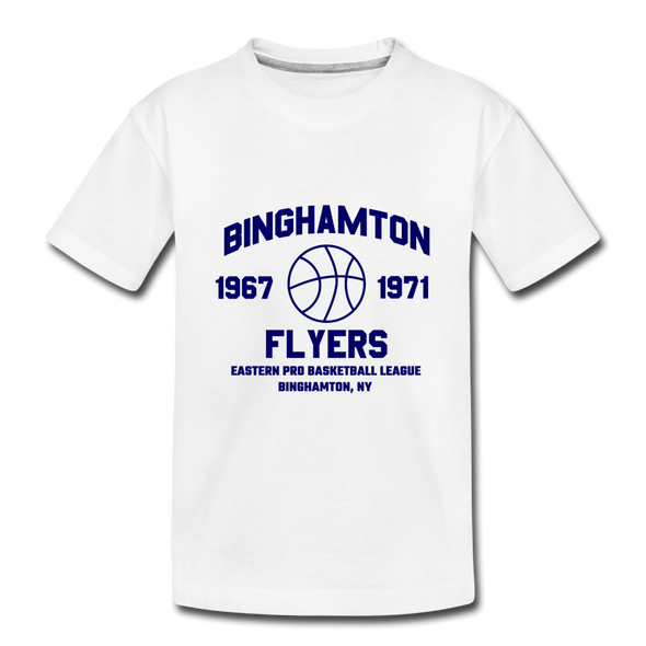 Binghamton Flyers T-Shirt (Tri-Blend Super Light) - white