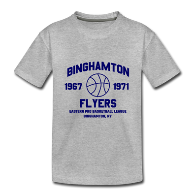 Binghamton Flyers T-Shirt (Tri-Blend Super Light) - heather gray