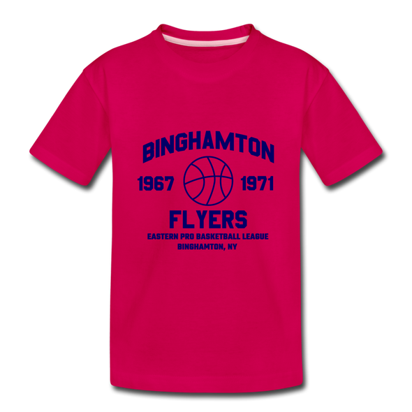 Binghamton Flyers T-Shirt (Tri-Blend Super Light) - dark pink