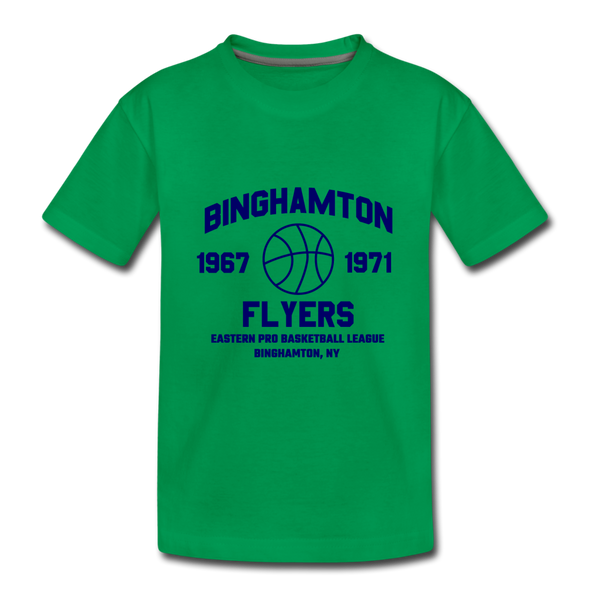 Binghamton Flyers T-Shirt (Tri-Blend Super Light) - kelly green
