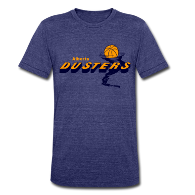 Alberta Dusters T-Shirt (Tri-Blend Super Light) - heather indigo