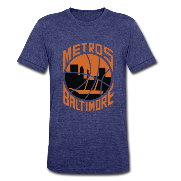 Baltimore Metros T-Shirt (Tri-Blend Super Light) - heather indigo
