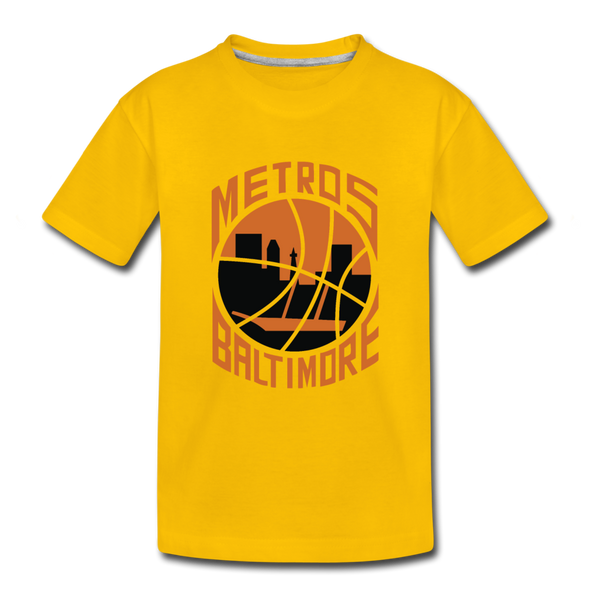 Baltimore Metros T-Shirt (Youth) - sun yellow