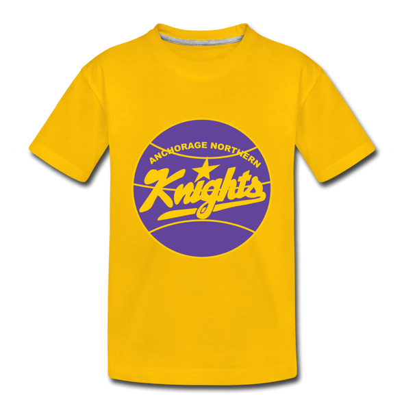 Anchorage Northern Knights T-Shirt (Youth) - sun yellow