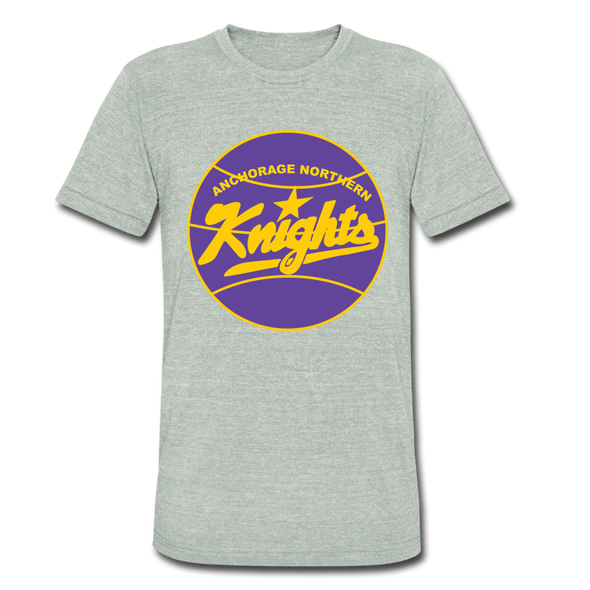 Anchorage Northern Knights T-Shirt (Tri-Blend Super Light) - heather gray