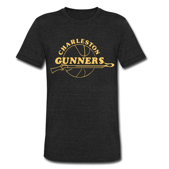 Charleston Gunners T-Shirt (Tri-Blend Super Light) - heather black