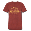 Charleston Gunners T-Shirt (Tri-Blend Super Light) - heather cranberry