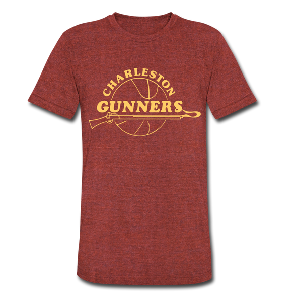 Charleston Gunners T-Shirt (Tri-Blend Super Light) - heather cranberry