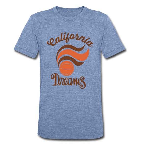 California Dreams T-Shirt (Tri-Blend Super Light) - heather Blue