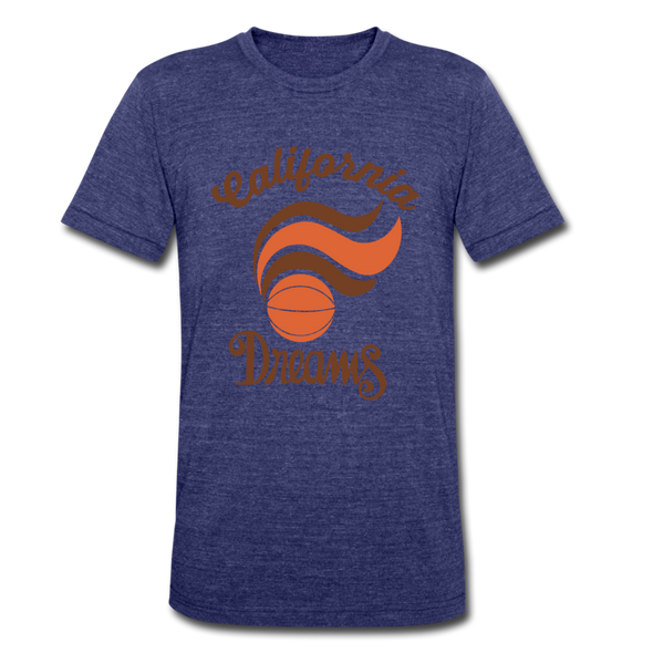 California Dreams T-Shirt (Tri-Blend Super Light) - heather indigo