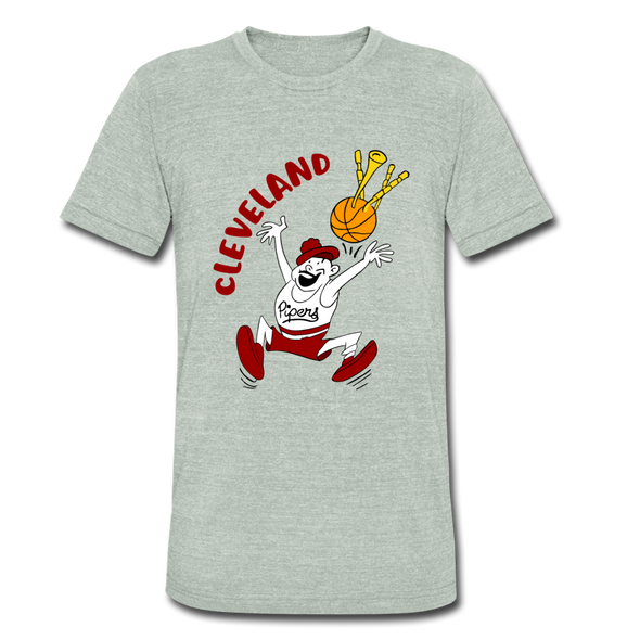 Cleveland Pipers T-Shirt (Tri-Blend Super Light) - heather gray
