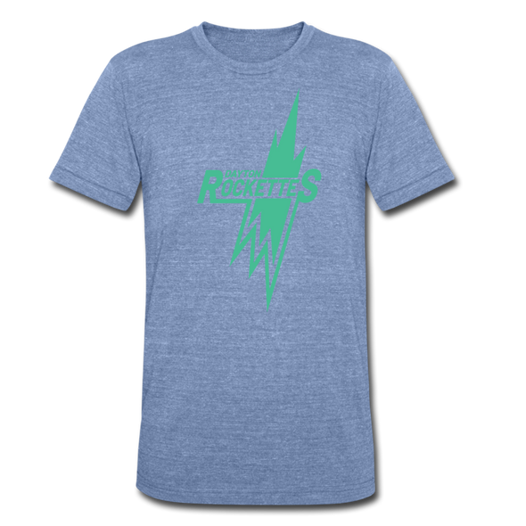 Dayton Rockettes T-Shirt (Tri-Blend Super Light) - heather Blue