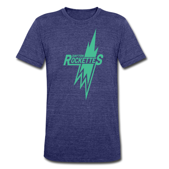 Dayton Rockettes T-Shirt (Tri-Blend Super Light) - heather indigo
