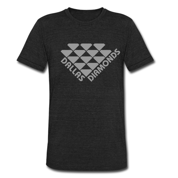 Dallas Diamonds T-Shirt (Tri-Blend Super Light) - heather black