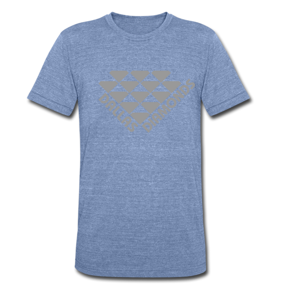 Dallas Diamonds T-Shirt (Tri-Blend Super Light) - heather Blue