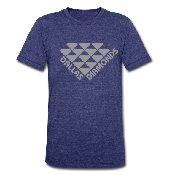 Dallas Diamonds T-Shirt (Tri-Blend Super Light) - heather indigo
