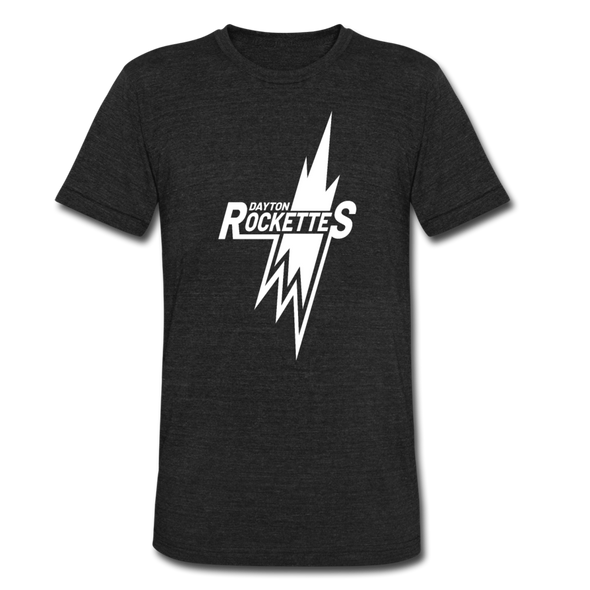 Dayton Rockettes T-Shirt (Tri-Blend Super Light) - heather black