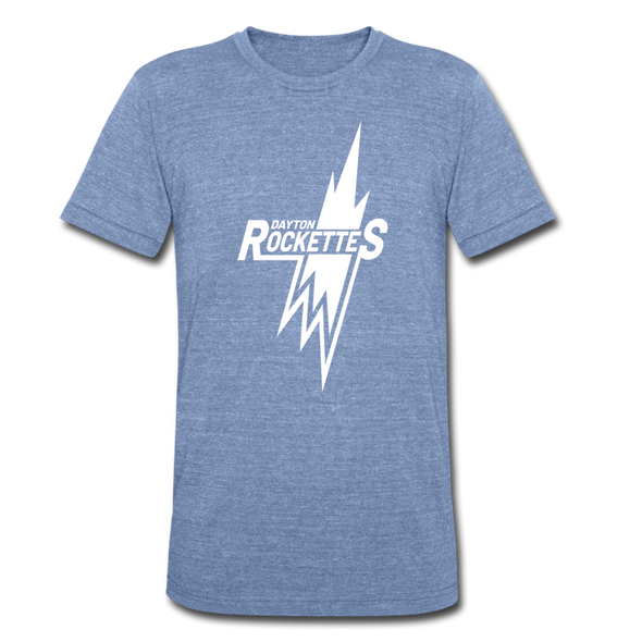 Dayton Rockettes T-Shirt (Tri-Blend Super Light) - heather Blue
