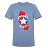 Fresno Stars T-Shirt (Tri-Blend Super Light) - heather Blue