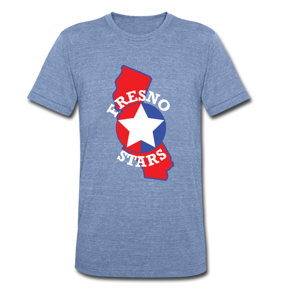 Fresno Stars T-Shirt (Tri-Blend Super Light) - heather Blue
