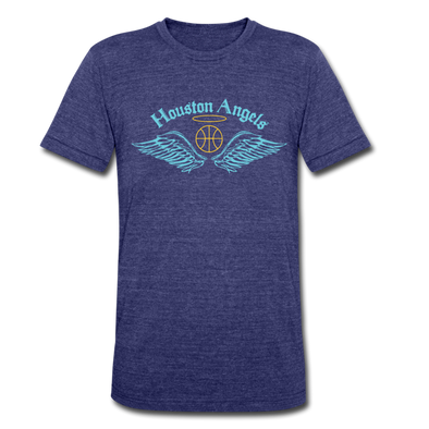 Houston Angels T-Shirt (Tri-Blend Super Light) - heather indigo