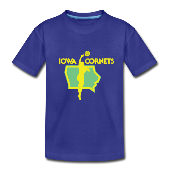 Iowa Cornets T-Shirt (Youth) - royal blue