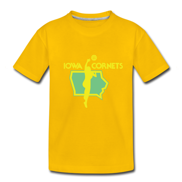 Iowa Cornets T-Shirt (Youth) - sun yellow
