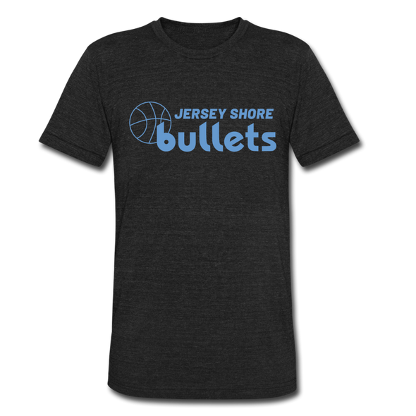 Jersey Shore Bullets T-Shirt (Tri-Blend Super Light) - heather black