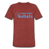 Jersey Shore Bullets T-Shirt (Tri-Blend Super Light) - heather cranberry