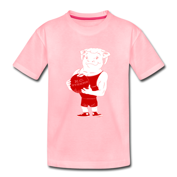 Kansas City Steers T-Shirt (Youth) - pink